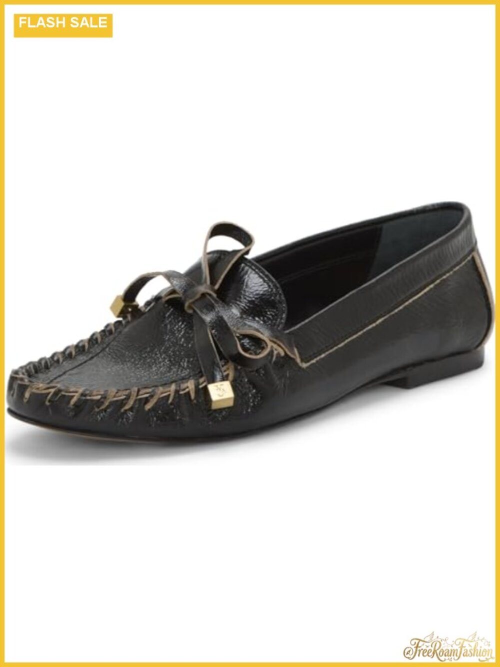 Leather Flat Loafers Slip-On Shoes Casual Work